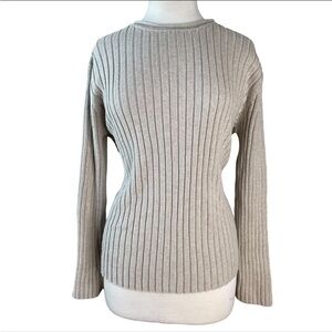 Ralph Lauren Ribbed Knit Sweater in Light Beige